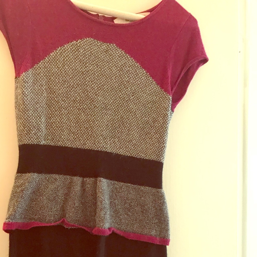 Short sleeve sweater dress